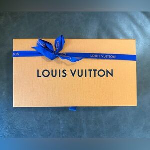 Louis Vuitton Orange Box with Blue Ribbon